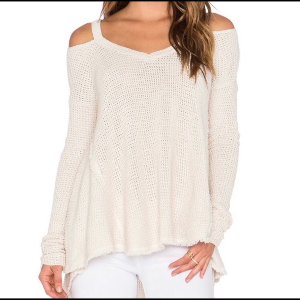 Free People Cold Shoulder Sweater